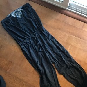 Lucky brand strapless jumpsuit